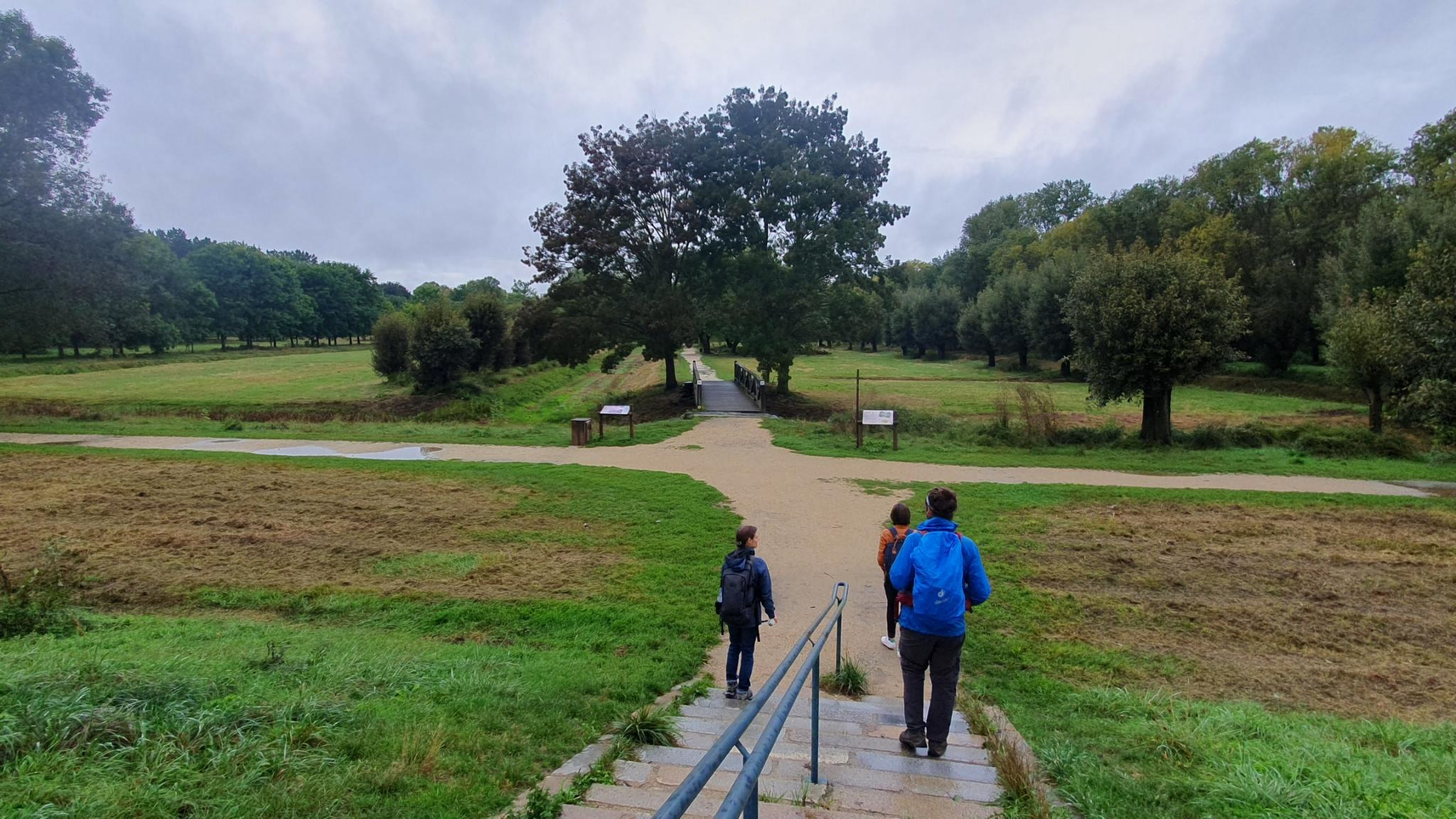 people walking in a park in Angers
